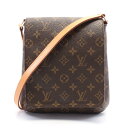 ルイ・ヴィトン LOUIS VUITTON ミュゼットサルサ ショートストラップ ショルダーバッグ バッグ PVCコーティングキャンバス レザー モノグラム レディース ブラウン系 M51258 【中古】
