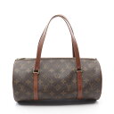 ルイ・ヴィトン LOUIS VUITTON パピヨン30 旧型 ハンドバッグ バッグ PVCコーティングキャンバス レザー モノグラム レディース ブラウン系 M51365 【中古】