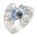 ジュエリー JEWELRY サファイア ダイヤモンド リング リング・指輪 ジュエリー K18WG(ホワイトゴールド) ダイヤモンド レディース ブルー系 / クリア系 サファイア 5.5g 【中古】(4)