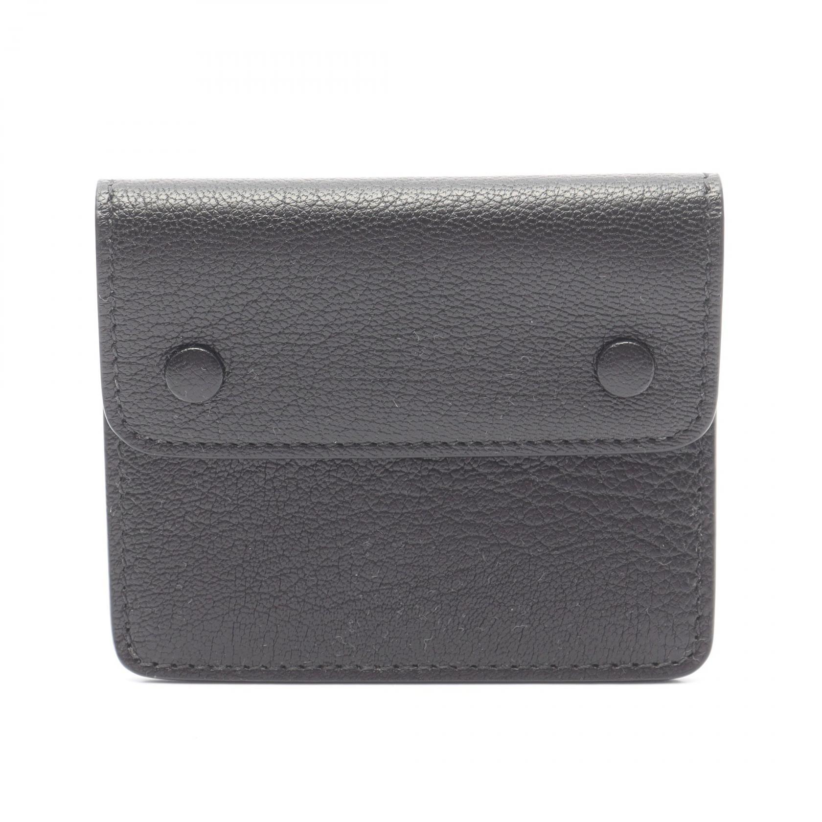 楽天Brandoff銀座【10％OFFクーポン対象】メゾン マルジェラ Maison Margiela スナップボタンウォレット コインケース 財布 レザー メンズ ブラック系 SA1VX0004P4806T8013 【新品】