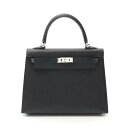 【7%OFFクーポン対象】エルメス HERMES ケリー25 ハンドバッグ バッグ カーフ(牛革) ヴォーエプソン ヴォーエプソン レディース ブラック系 03...