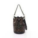 ルイ・ヴィトン LOUIS VUITTON カノエ モノグラム ハンドバッグ バッグ PVCコーティングキャンバス レザー レディース ブラウン系 / ブラック系 M83480 【中古】