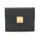 エルメス HERMES クリック カードケース アクセサリー ゴートスキン(山羊革) シェーブル シェーブル レディース ブラック系 【中古】
