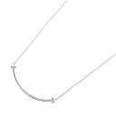 【7千円OFFクーポン対象】ティファニー TIFFANY&CO Tスマイル スモール ネックレス ネックレス ジュエリー K18WG(ホワイトゴールド) メンズ...