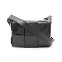 【5%OFFクーポン対象】ボッテガヴェネタ BOTTEGA VENETA CANDY キャンディ カセット ミニ バッグ ショルダーバッグ バッグ レザー レディース ブラック系 【中古】