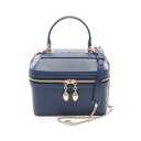 【15%OFFクーポン対象】ブルガリ BVLGARI セルペンティ ハンドバッグ バッグ レザー レディース ネイビー系 【中古】