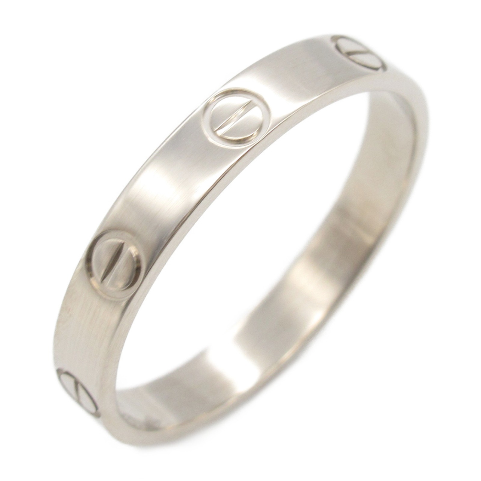 カルティエ CARTIER ミニラブ リング リング・指輪 ジュエリー K18WG(ホワイトゴールド) メンズ レディース シルバー系 【中古】