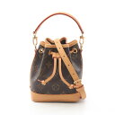 ルイ・ヴィトン LOUIS VUITTON ナノ ノエ モノグラム ハンドバッグ バッグ PVCコーティングキャンバス レザー レディース ブラウン系 M81266 【中古】