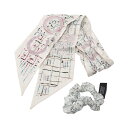 【3千円オフor2点以上で10%OFF】シャネル CHANEL ココマーク シュシュ スカーフ 衣料品 シルク レディース ホワイト系 / マルチカラー 【中古】