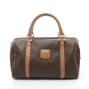セリーヌ CELINE マカダム ハンドバッグ バッグ PVCコーティングキャンバス レザー レディース ブラウン系 【中古】