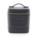 シャネル CHANEL ココマーク ハンドバッグ バッグ レザー グレインドカーフスキン レディース ブラック系 A01998 【中古】