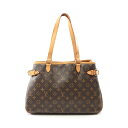【10%OFFクーポン×P5倍】ルイ・ヴィトン LOUIS VUITTON バティニョール オリゾンタル ショルダーバッグ バッグ PVCコーティングキャンバス レザー モノグラム レディース ブラウン系 M51154 【中古】