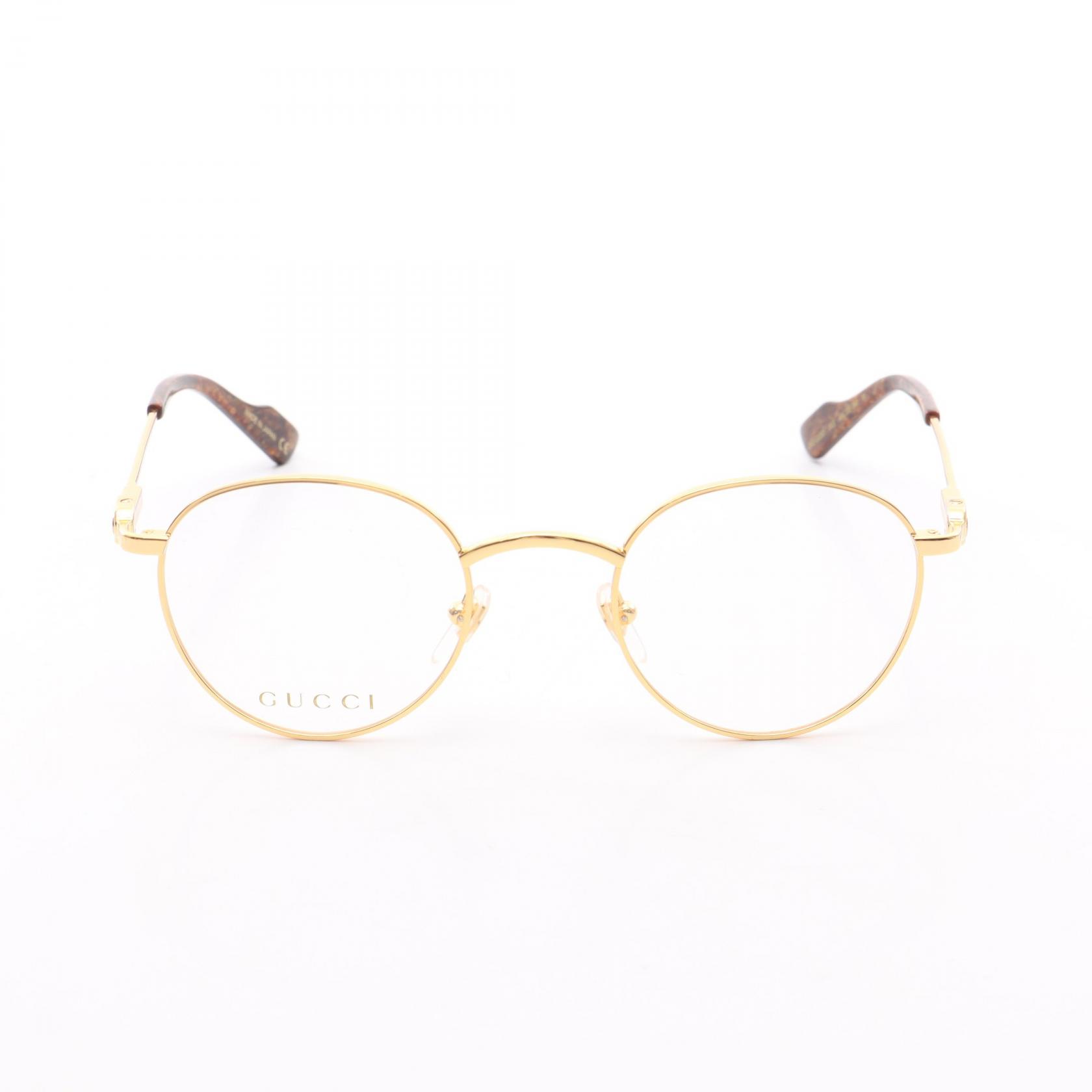 【まとめ買い10%OFF対象】グッチ GUCCI 伊達 メガネ 衣料品 GP / プラスチック レディース ゴールド系 【中古】