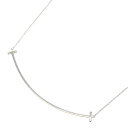 【7千円OFFクーポン対象】ティファニー TIFFANY&CO Tスマイル ラージ ネックレス ネックレス ジュエリー K18WG(ホワイトゴールド) メンズ ...