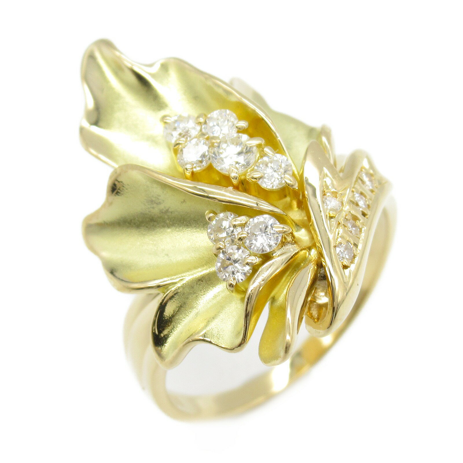 ジュエリー JEWELRY ダイヤモンド リング リング・指輪 ジュエリー K18（イエローゴールド） ダイヤモンド レディース クリア系 ダイヤ 6.6g 【中古】