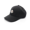 モンクレール MONCLER ベースボール キャップ 帽子 コットン メンズ レディース ブラック系 K10913B0003904863999 【新品】
