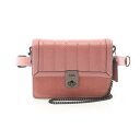コーチ COACH ハットン ウエストバッグ ボディバッグ バッグ レザー スウェード レディース ピンク系 C0845 【中古】
