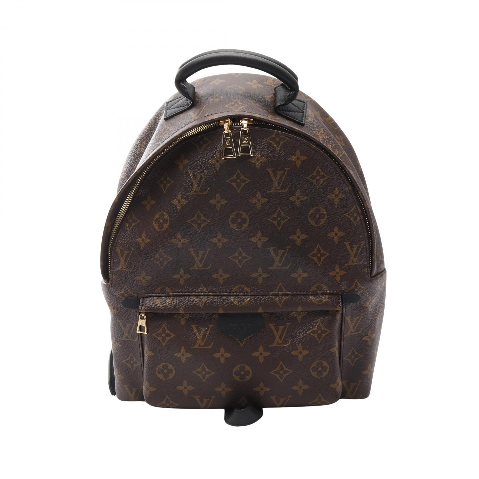 【7千円OFFクーポン対象】ルイ・ヴィトン LOUIS VUITTON パームスプリングス バックパックMM リュックサック バックパック バッグ PVCコーティングキャンバス レザー モノグラム レディース ブラウン系 M41561 【中古】
