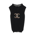 【10%OFFクーポン対象】シャネル CHANEL ココマーク ニット 衣料品 トップス カシミヤ レディース ブラック系 P26220V01900 【中古】