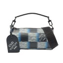 【15%OFFクーポン対象】ルイ・ヴィトン LOUIS VUITTON ソフト ポロションPM ダミエラッシュ ハンドバッグ バッグ レザー メンズ ブルー系 / ブラック系 M23744 【中古】(4)