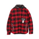 モンクレール MONCLER MONCLER GENIUS 7 FRAGMENT HIROSHI FUJIWARA DANVER ダウンジャケット 衣料品 アウター コットン メンズ レッド系 / ブラック系 1B51310 【中古】