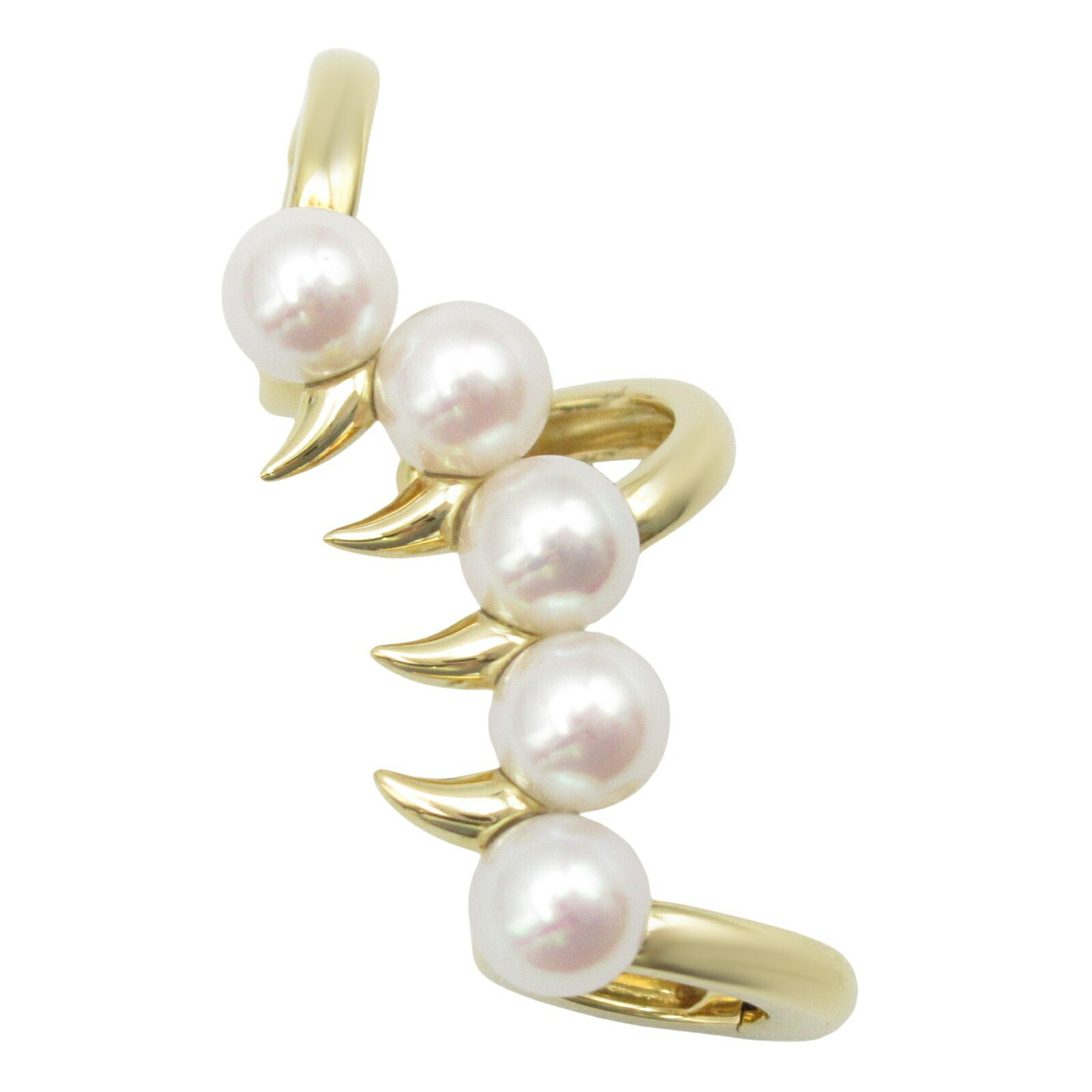 タサキ TASAKI ディンジャースコーピンイヤーカフ イヤリング ジュエリー K18(イエローゴールド) パール レディース ホワイト系 E3945 【中古】