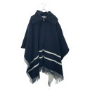 【7千円OFFクーポン対象】モンクレール MONCLER ポンチョ ポンチョ 衣料品 アウター ウール メンズ レディース ブラック系 【中古】
