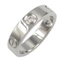 カルティエ CARTIER ラブリング 3PD リング・指輪 ジュエリー K18WG(ホワイトゴールド) ダイヤモンド メンズ レディース クリア系 【中古】