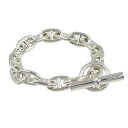 エルメス HERMES シェーヌダンクル ブレスレットMM 15コマ ブレスレット アクセサリー シルバー925 メンズ レディース クリア系 【中古】