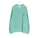 パトゥ PATOU フレグランスパッチ ジャンパー ニット 衣料品 トップス コットン ウール レディース ブルー系 KN0818044702G 【中古】