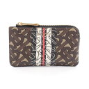【7%OFFクーポン×P5倍】バーバリー BURBERRY TBモノグラム コインケース 財布 PVCコーティングキャンバス レディース ブラウン系 / マルチカラー 【中古】