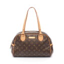 【10%OFFクーポン×P5倍】ルイ・ヴィトン LOUIS VUITTON モントルグイユPM モノグラム ショルダーバッグ バッグ PVCコーティングキャンバス レザー レディース ブラウン系 M95565 【中古】