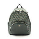 コーチ COACH コート バックパック シグネチャー モノグラム プリント リュックサック バックパック バッグ PVCコーティングキャンバス レザー レディ...