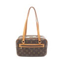 【7%OFFクーポン×P5倍】ルイ・ヴィトン LOUIS VUITTON シテMM モノグラム ショルダーバッグ バッグ PVCコーティングキャンバス レザー レディース ブラウン系 M51182 【中古】