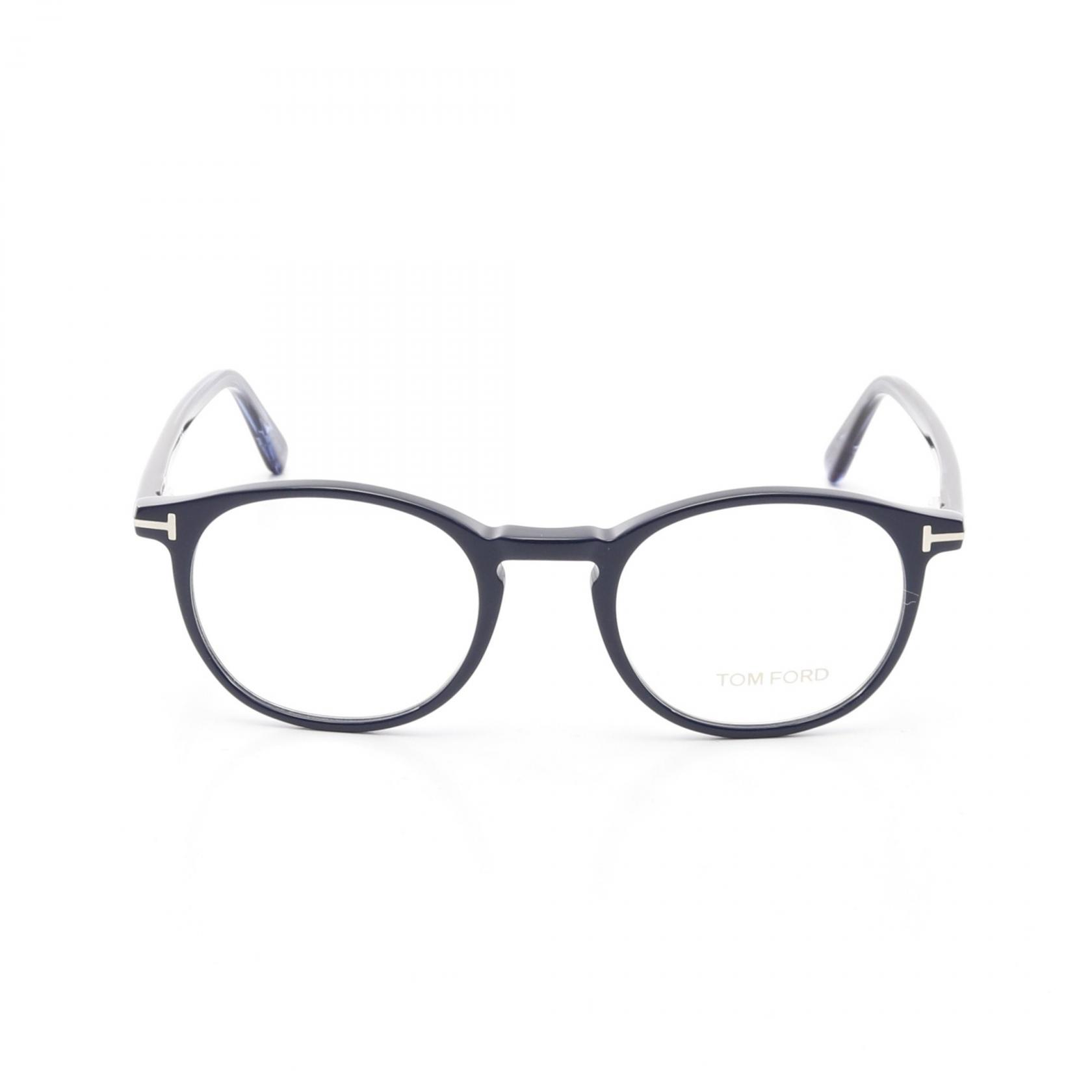 【まとめ買い10%OFF対象】トムフォード TOM FORD 伊達 メガネ 衣料品 プラスチック レディース ネイビー系 【中古】
