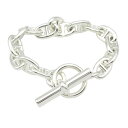 エルメス HERMES シェーヌダンクルMM ブレスレット 16コマ ブレスレット アクセサリー シルバー925 メンズ レディース シルバー系 16I2 【中古】