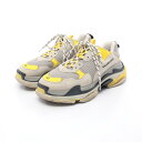【2点以上で10%OFF対象】バレンシアガ BALENCIAGA TRIPLE S トリプルエス スニーカー 靴 レザー ファブリック メンズ グレー系 / イ...