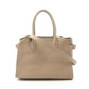 【15%OFFクーポン対象】ザ ロウ THE ROW Soft Margaux 10 ハンドバッグ バッグ レザー レディース ベージュ系 W1190L133 【中古】
