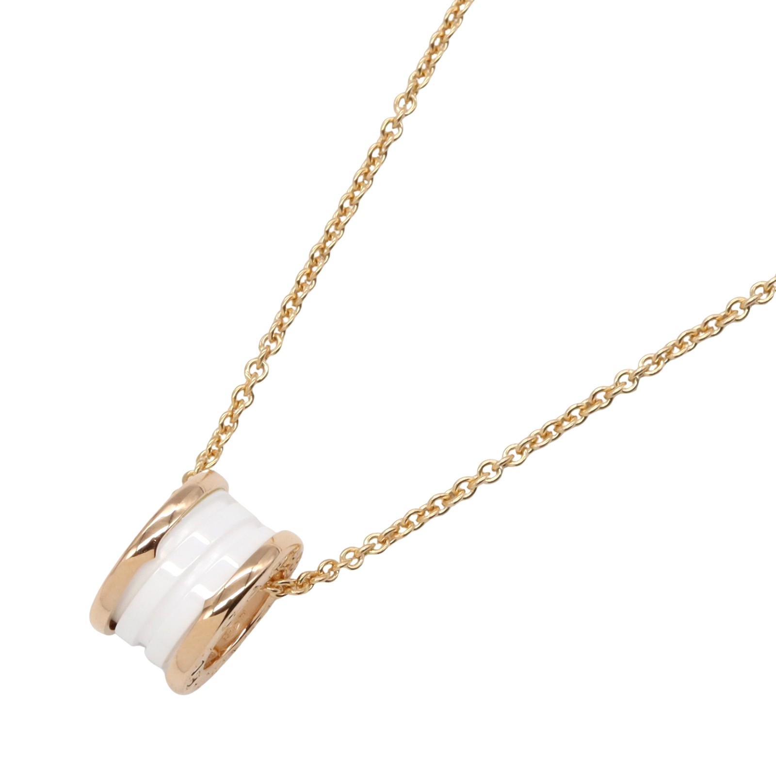 【10%OFFクーポン対象】ブルガリ BVLGARI B-zero1 ビーゼロワン ネックレス セラミック ネックレス ジュエリー K18PG(ピンクゴールド)...