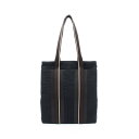 【3千円OFFクーポン対象】エルメス HERMES トロカヴェルティカルGM トートバッグ バッグ キャンバス レザー レディース ブラック系 【中古】