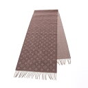 【3千円オフor2点以上で10%OFF】ルイ・ヴィトン LOUIS VUITTON エシャルプ モノグラム グラディエント ヘーゼルナッツ マフラー 衣料品 ウール カシミヤ レディース ブラウン系 M70258 【中古】