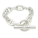 エルメス HERMES シェーヌダンクル TGM ブレスレット 11コマ ブレスレット アクセサリー シルバー925 メンズ レディース シルバー系 シェーヌダンクルTGM 11コマ 【中古】