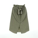 【2点以上で10%OFF対象】パトゥ PATOU ドローストリング グログラン スカート 衣料品 ボトムス ポリエステル レディース カーキ系 SK034001...