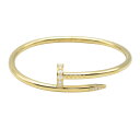 【3万円OFFクーポン対象】カルティエ CARTIER ジュストアンクル ブレスレット ダイヤ ブレスレット アクセサリー K18(イエローゴールド) ダイヤモ...