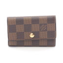 【5%OFFクーポン対象】ルイ・ヴィトン LOUIS VUITTON ミュルティクレ6 ダミエエベヌ キーケース アクセサリー PVC メンズ レディース ブラ...