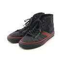 【3千円オフor2点以上で10%OFF】グッチ GUCCI オフザグリッド GGナイロン スニーカー 靴 ナイロン ファブリック メンズ ブラック系 / レッド...