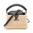 【15%OFFクーポン対象】ルイ・ヴィトン LOUIS VUITTON カプシーヌ MINI ノワール ハンドバッグ バッグ レザー ラタン レディース ベージ...