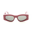 【2点以上で10%OFF対象】グッチ GUCCI キャットアイ サングラス 衣料品 プラスチック レディース ボルドー系 GG1754S 【中古】