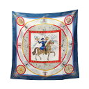 エルメス HERMES カレ90 FEUX D'ARTIFICE スカーフ 衣料品 シルク シルク レディース ホワイト系 / マルチカラー 【中古】