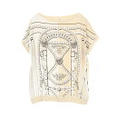 【5%OFFクーポン対象】エルメス HERMES ツイルレーヌ grand tralala ニット 衣料品 トップス シルク シルク レディース アイボリー系 / ホワイト系 2E2814DO 【中古】